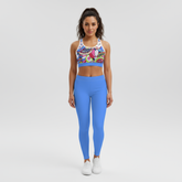 Sechia Cornflower Blue LYCRA® Mid-Rise Leggings